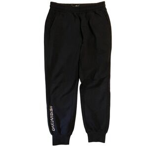 Oaklandish Size Large Black Jogger Sweatpants Embroidered Logo Cotton Blend
